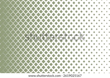 simple abstract ancient olive color square half tone blend pattern