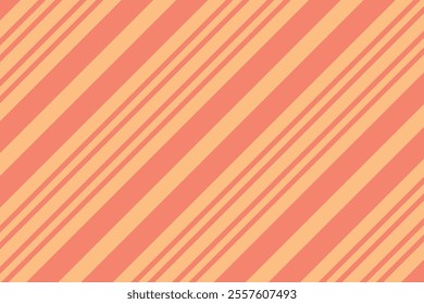 simple abstract apple color diagonal line pattern a pink and orange striped fabric with a yellow stripe