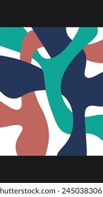 Simple Abstract Art Intertwine Pattern