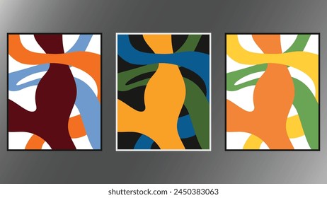 Simple Abstract Art Intertwine Pattern
