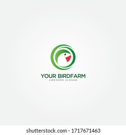 Simple Abstract Aviary Logo Template