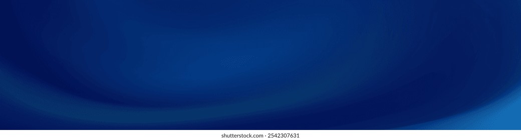 Ein einfacher abstrakter Hintergrund mit einem blauen bis dunkleren blauen Farbverlauf und einer subtilen Kurve in der unteren rechten Ecke. 