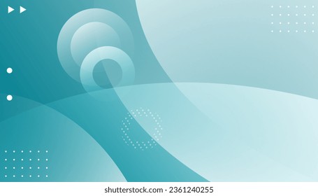 Simple Abstract Background with Blue Turquoise Color Design. Creative minimal geometric curve shape. Applicable for gift card, cover, poster. Poster design