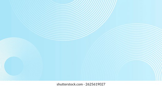 Einfache abstrakte Hintergrund blau weiß Abstufungen Kreis Effekt Form Memphis moderne Naturkunst