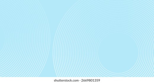 Fundo abstrato simples azul branco gradações círculo elemento efeito linha simples arte