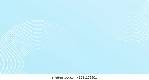 Simple abstract background blue white gradations circle effect modern pattern