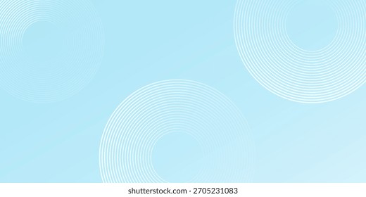 Simple abstract background blue white gradations circle effect shape memphis layout nice