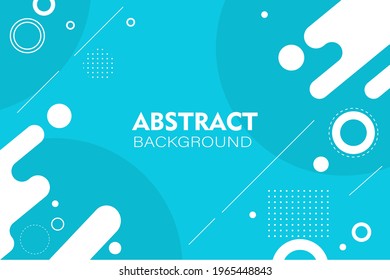 Simple abstract background with bright blue sky color. circle, dot, and line. Digital design template, geometric, trendy design, modern shape. editable element. printable element for flyer, card.