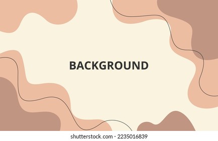 Simple Abstract background in brown pastel colors. Suitable for various designs such as templates, banners, covers and others