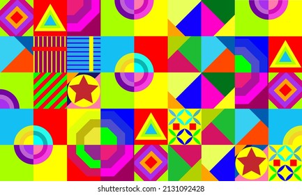 simple abstract background with colorful