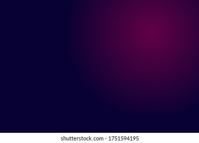Fondo abstracto simple Morado oscuro y gradiente el color púrpura claro de la esquina para iluminar el brillo
