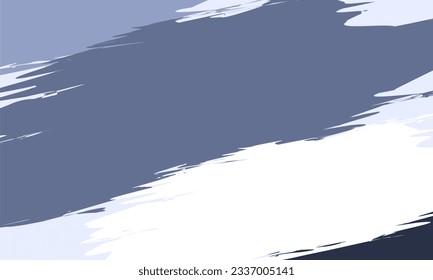 Simple abstract background with doodle shape and line art in blue background. Wallpaper design for social media posts. Paper background in minimal trendy flat style with copy space for text.