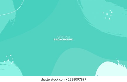 Simple abstract background with doodle shape and line art in blue background. Wallpaper design for social media posts. Paper background in minimal trendy flat style with copy space for text.