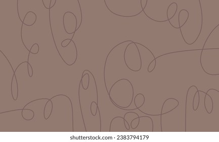 Simple abstract background with doodle shape and line art in background. Wallpaper design for social media posts. Paper background in minimal trendy flat style.