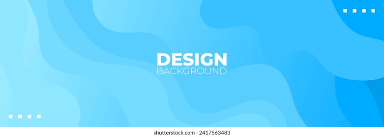 Simple abstract background with doodle shape and line art in blue background. Wallpaper design for social media posts. Paper background in minimal trendy flat style with copy space for text.