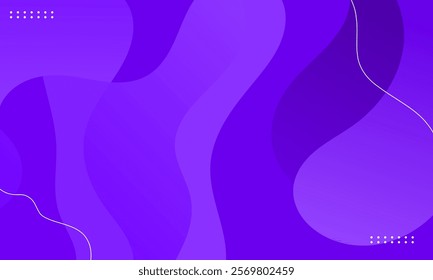 Simple abstract background with doodle shape and line art in purple background. Wallpaper design for social media posts. Paper background in minimal trendy flat style with copy space for text.