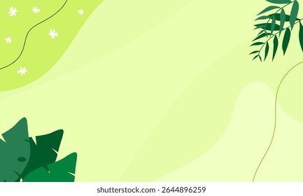 Simple abstract background with doodle shape and line art in pastel background. Paper background in minimal trendy flat style with copy space for text.