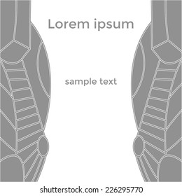 Simple abstract background with empty place under the text. Vector illustration.