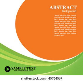 A simple abstract background with examples of where your text an logo can go.