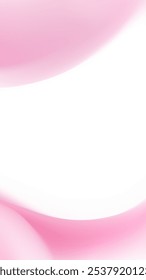 A simple, abstract background featuring a soft pink gradient with curved edges, creating a sense of depth and fluidity. 