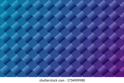 Simple abstract background, geometric, square and blue and purple gradient