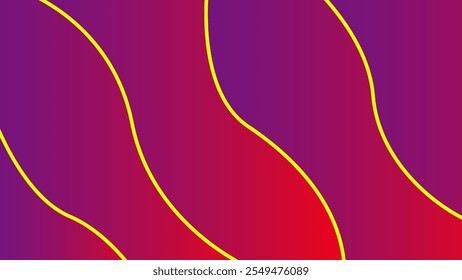 Fondo abstracto simple en gradaciones de púrpura con rayas amarillas