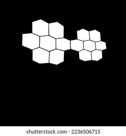 A simple abstract background with hexagons