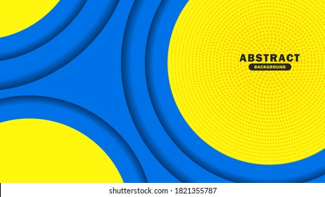Simple Abstract background hipster futuristic graphic. Yellow background with stripes. Vector abstract background texture design, bright poster, banner yellow and blue background Vector illustration, 