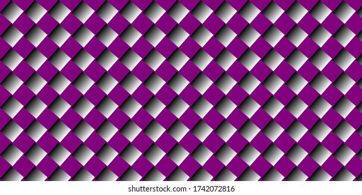 Simple abstract background, many geometric shapes, gradientdark purple, white