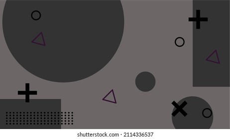 simple abstract background with memphis style