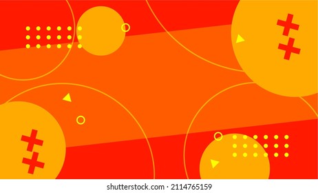 simple abstract background with memphis style
