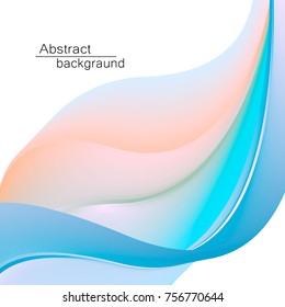 simple abstract background. modern, smooth lines, pleasant colors. Insert your own text.Vector. eps 10