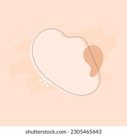 Simple abstract background with nature pastel background. Wallpaper design for social media posts. Paper background in minimal trendy flat style with copy space for text.