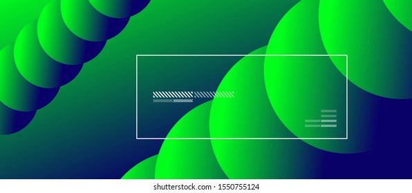 Simple abstract background with neon color circles. Memphis Style Geometric Pattern. Vector Illustration For Wallpaper, Banner, Background, Card, Book Illustration, landing page
