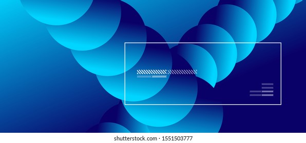 Sencillo fondo abstracto con círculos de color neón. Patrón Geométrico Memphis Style. Ilustración vectorial para fondo de escritorio, pancarta, fondo, tarjeta, ilustración del libro, página de inicio