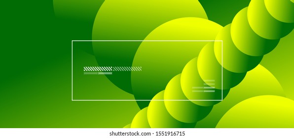 Simple abstract background with neon color circles. Memphis Style Geometric Pattern. Vector Illustration For Wallpaper, Banner, Background, Card, Book Illustration, landing page