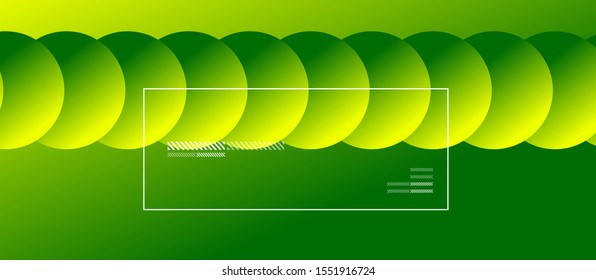 Simple abstract background with neon color circles. Memphis Style Geometric Pattern. Vector Illustration For Wallpaper, Banner, Background, Card, Book Illustration, landing page