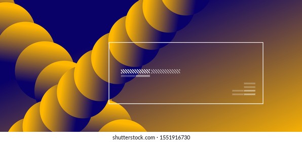 Simple abstract background with neon color circles. Memphis Style Geometric Pattern. Vector Illustration For Wallpaper, Banner, Background, Card, Book Illustration, landing page