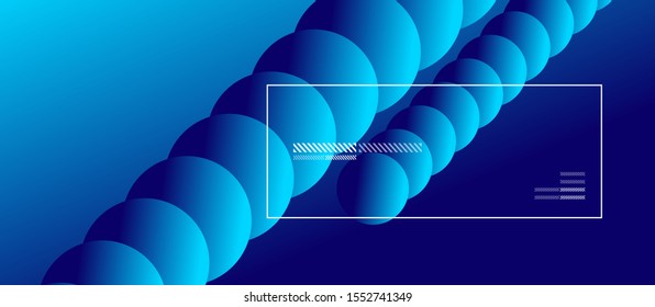 Simple abstract background with neon color circles. Memphis Style Geometric Pattern. Vector Illustration For Wallpaper, Banner, Background, Card, Book Illustration, landing page