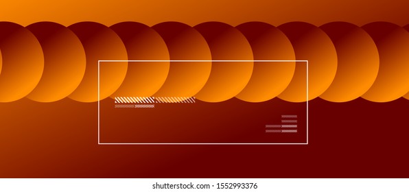 Simple abstract background with neon color circles. Memphis Style Geometric Pattern. Vector Illustration For Wallpaper, Banner, Background, Card, Book Illustration, landing page