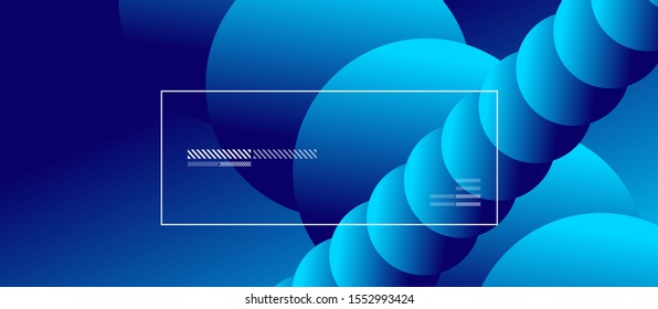 Simple abstract background with neon color circles. Memphis Style Geometric Pattern. Vector Illustration For Wallpaper, Banner, Background, Card, Book Illustration, landing page
