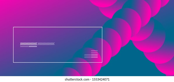Simple abstract background with neon color circles. Memphis Style Geometric Pattern. Vector Illustration For Wallpaper, Banner, Background, Card, Book Illustration, landing page