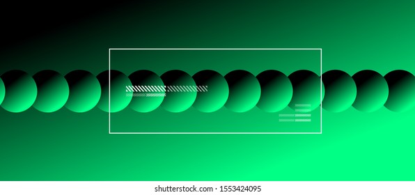 Simple abstract background with neon color circles. Memphis Style Geometric Pattern. Vector Illustration For Wallpaper, Banner, Background, Card, Book Illustration, landing page
