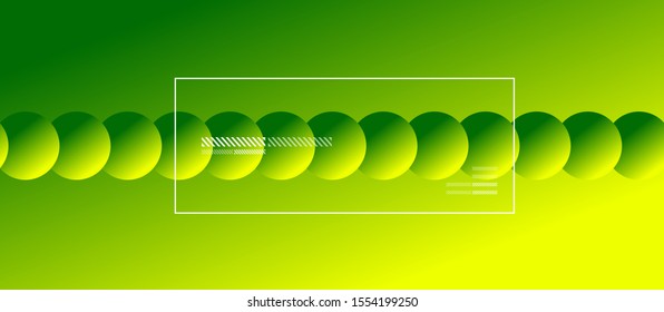 Simple abstract background with neon color circles. Memphis Style Geometric Pattern. Vector Illustration For Wallpaper, Banner, Background, Card, Book Illustration, landing page