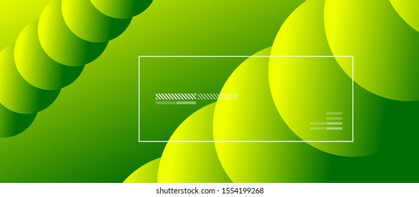 Simple abstract background with neon color circles. Memphis Style Geometric Pattern. Vector Illustration For Wallpaper, Banner, Background, Card, Book Illustration, landing page