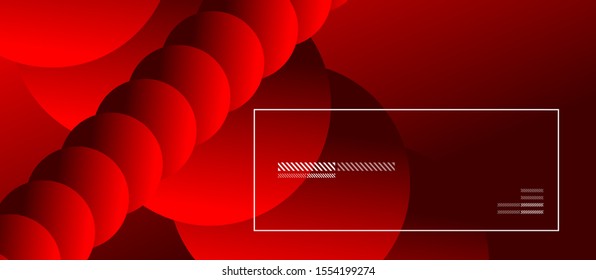 Simple abstract background with neon color circles. Memphis Style Geometric Pattern. Vector Illustration For Wallpaper, Banner, Background, Card, Book Illustration, landing page
