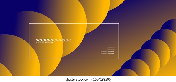 Simple abstract background with neon color circles. Memphis Style Geometric Pattern. Vector Illustration For Wallpaper, Banner, Background, Card, Book Illustration, landing page
