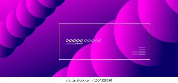 Sencillo fondo abstracto con círculos de color neón. Patrón Geométrico Memphis Style. Ilustración vectorial para fondo de escritorio, pancarta, fondo, tarjeta, ilustración del libro, página de inicio