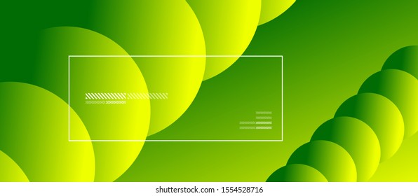 Einfach abstrakter Hintergrund mit Neonfarbkreisen. Memphis Style Geometrisches Muster. Vektorgrafik für Bildschirmhintergründe, Banner, Hintergrund, Karte, Buchillustration, Landing-Page