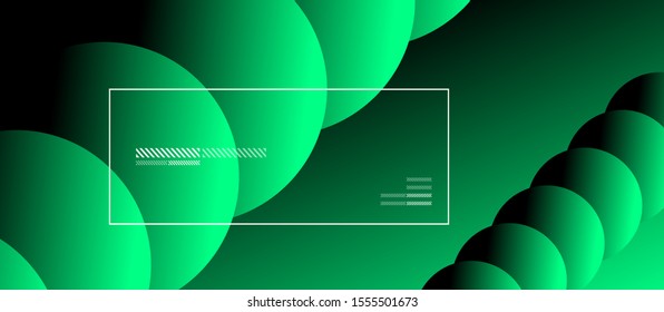 Simple abstract background with neon color circles. Memphis Style Geometric Pattern. Vector Illustration For Wallpaper, Banner, Background, Card, Book Illustration, landing page